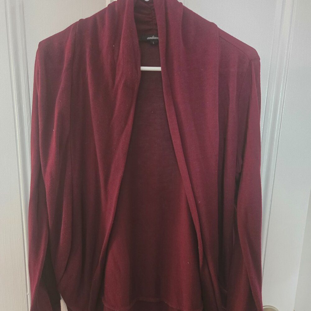 Burgundy Cardigan